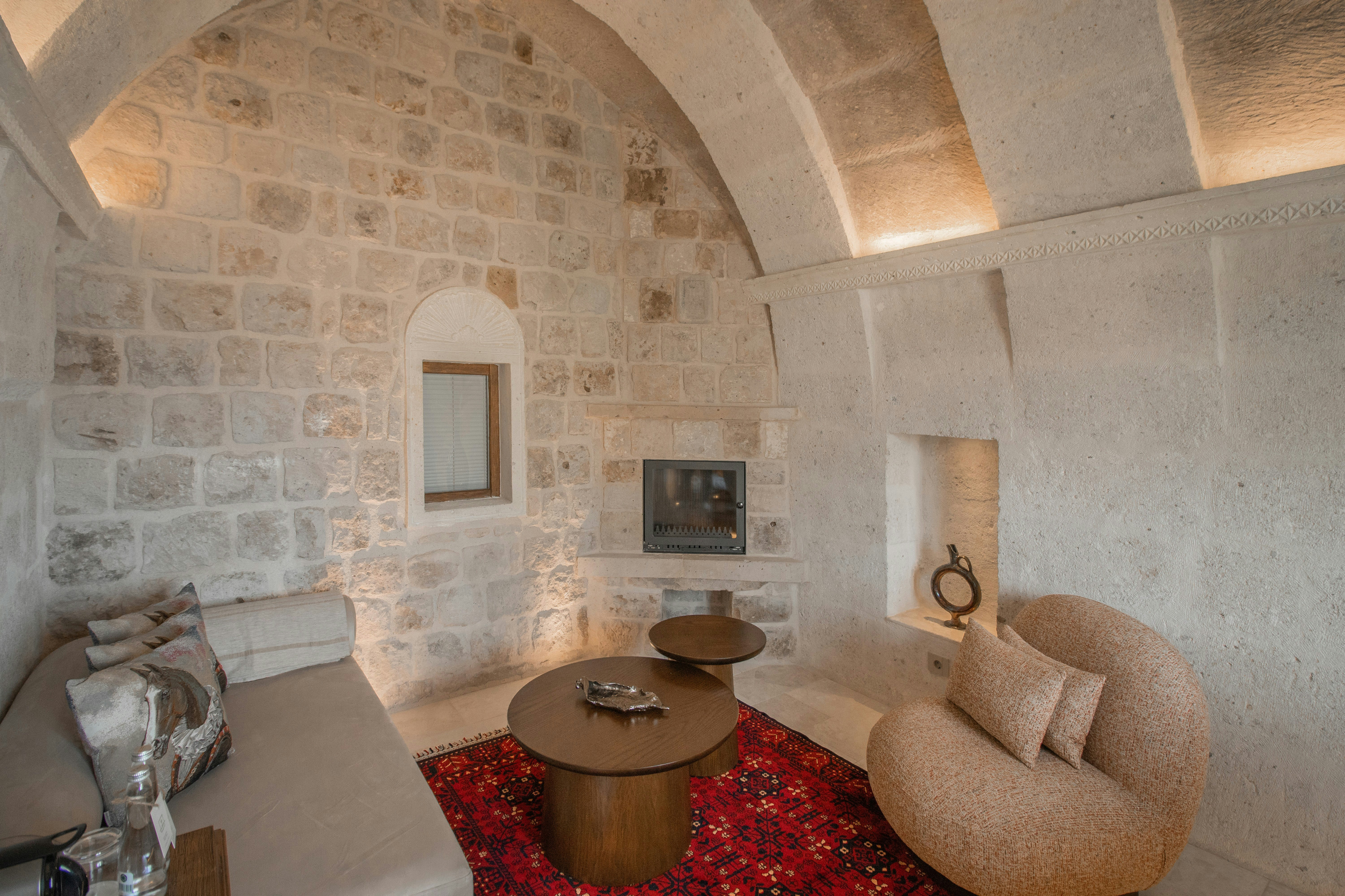 Stone Arched Luxury Suite - Living Area