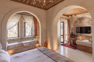Stone Arched Private Suite - Bedroom