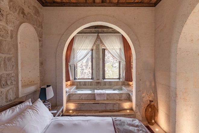 Stone Arched Private Suite - Bedroom