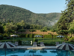 Swimming Pool with view of fields