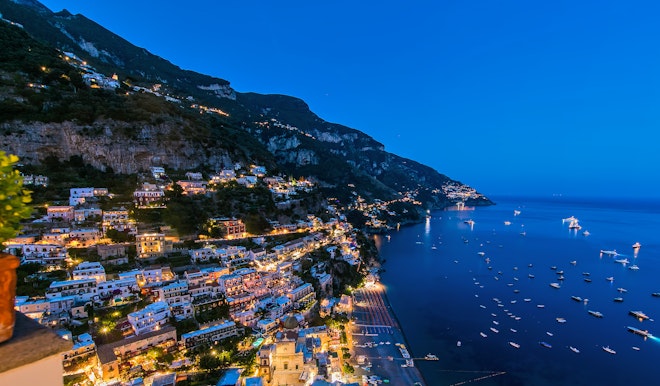 View from Rooftop - Positano By Night