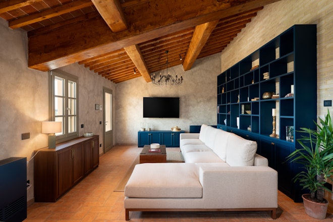 Castelforno Private Apartment Suite with Terrace - Living Area