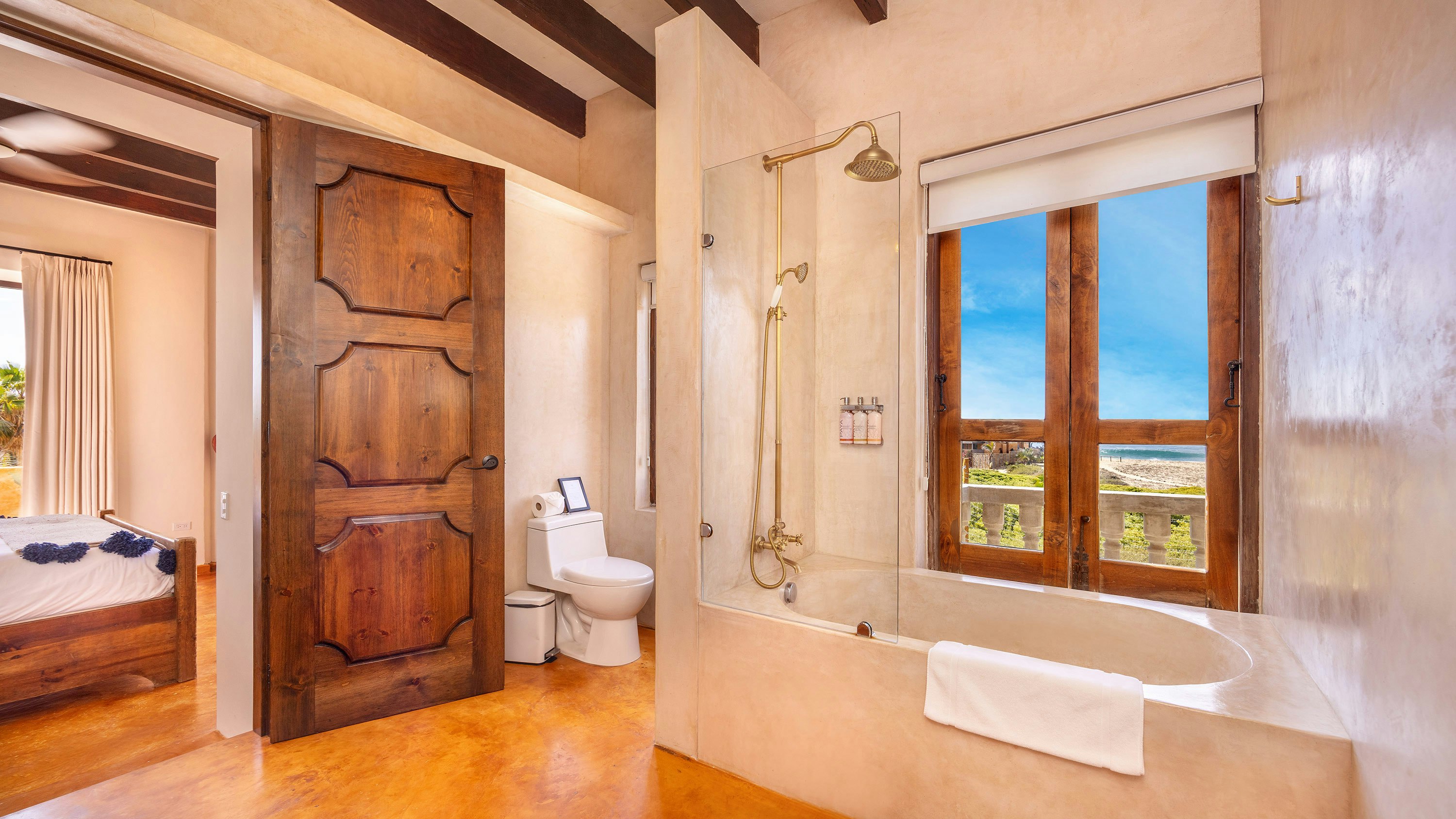 Ocean View Ballena Primary Bathroom with Soaker Tub