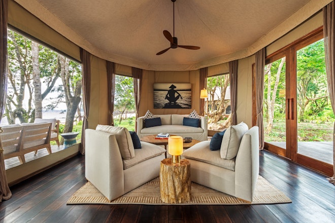 Tented Beach Villa Living Room