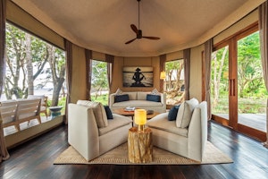 Tented Beach Villa Living Room