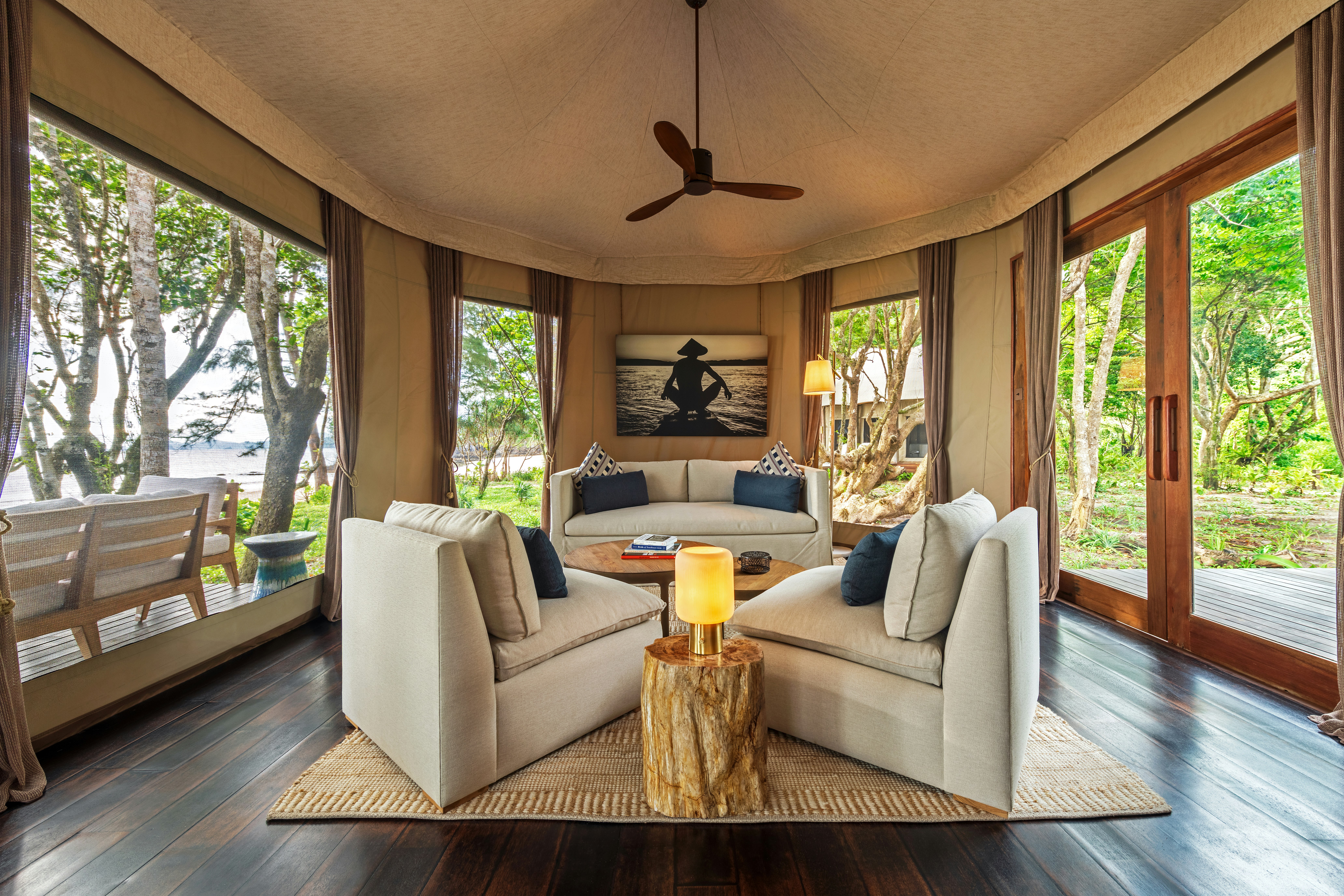 Tented Beach Villa Living Room