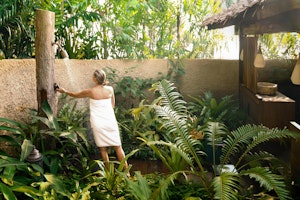 Tented Beach Villa Outdoor Shower