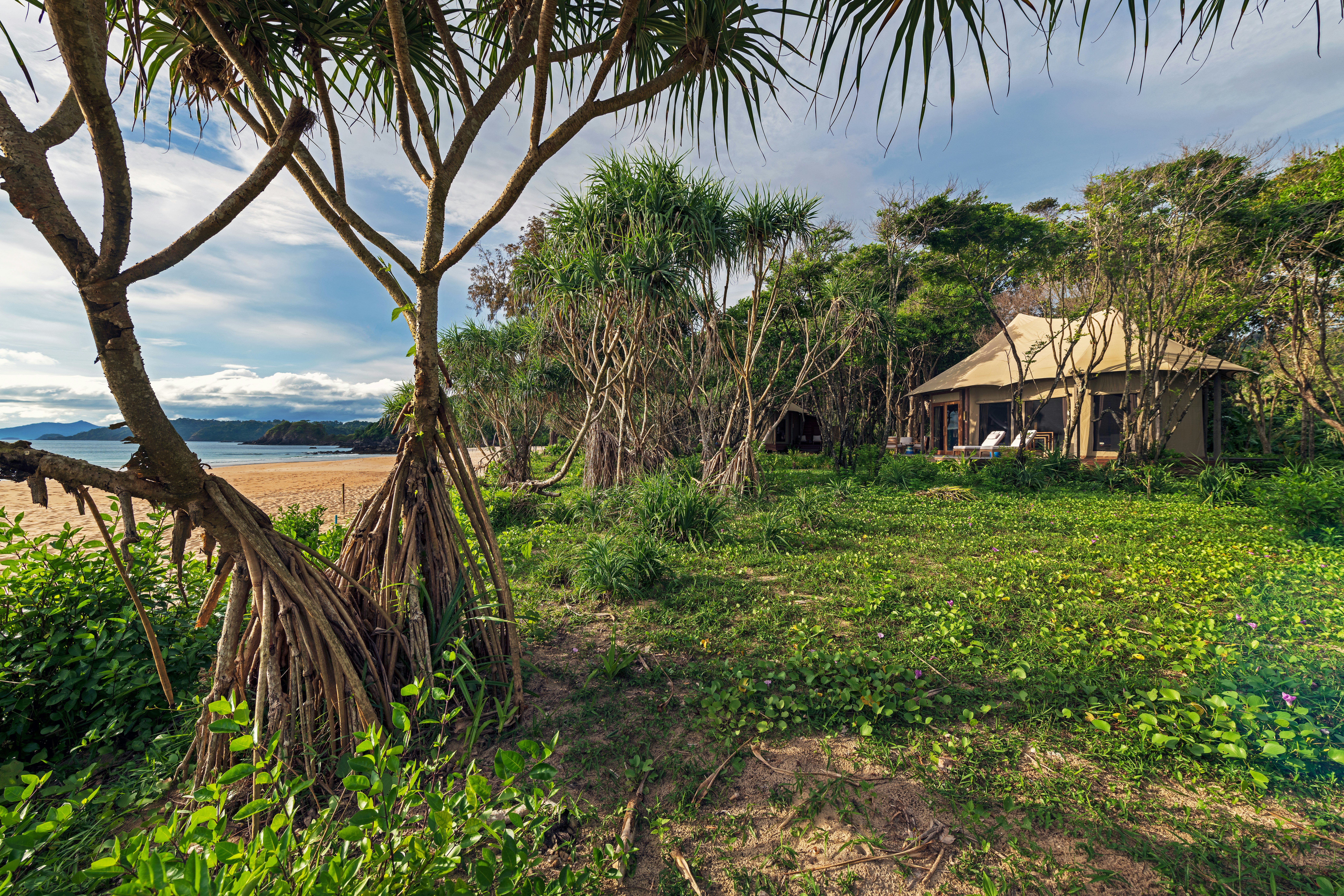 Tented Beach Villa Exterior