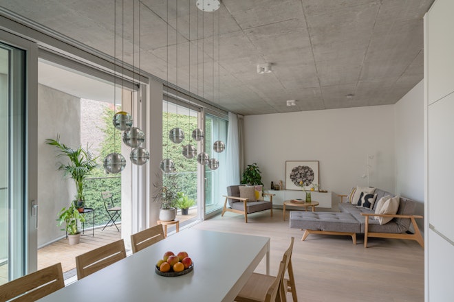 Two Bedroom Garden Loft 107 - Living Area