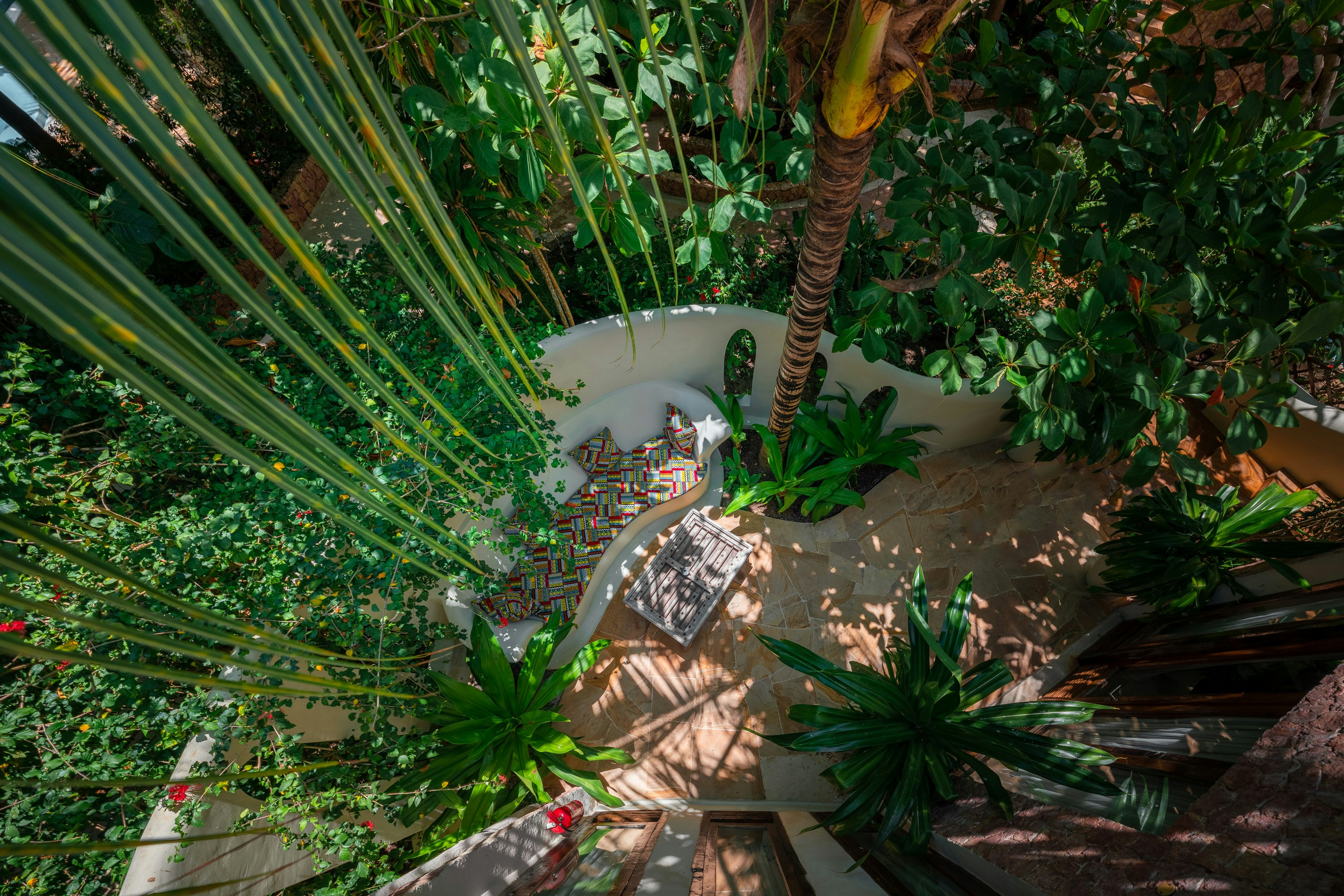 Villa Kimwondo - Aerial View of Courtyard