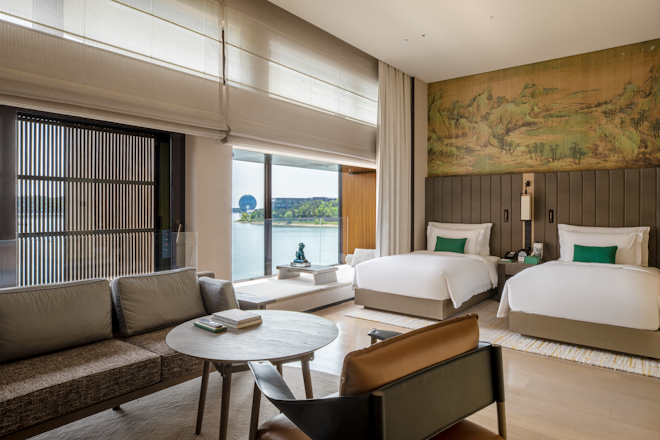 Mingyan Lake View Twin Room