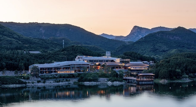 Hotel Exterior Night Fall