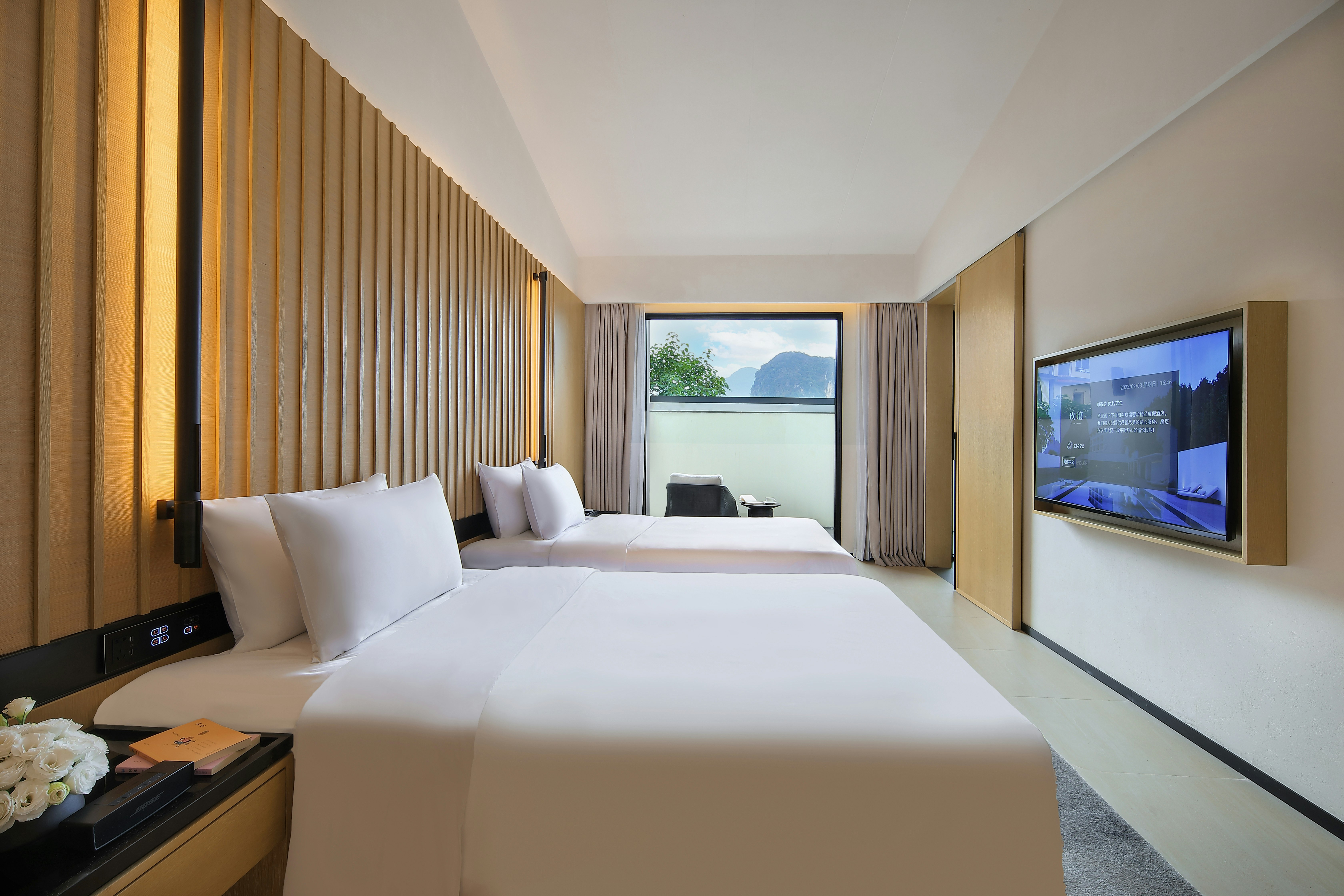 Courtyard Twin Room Interior