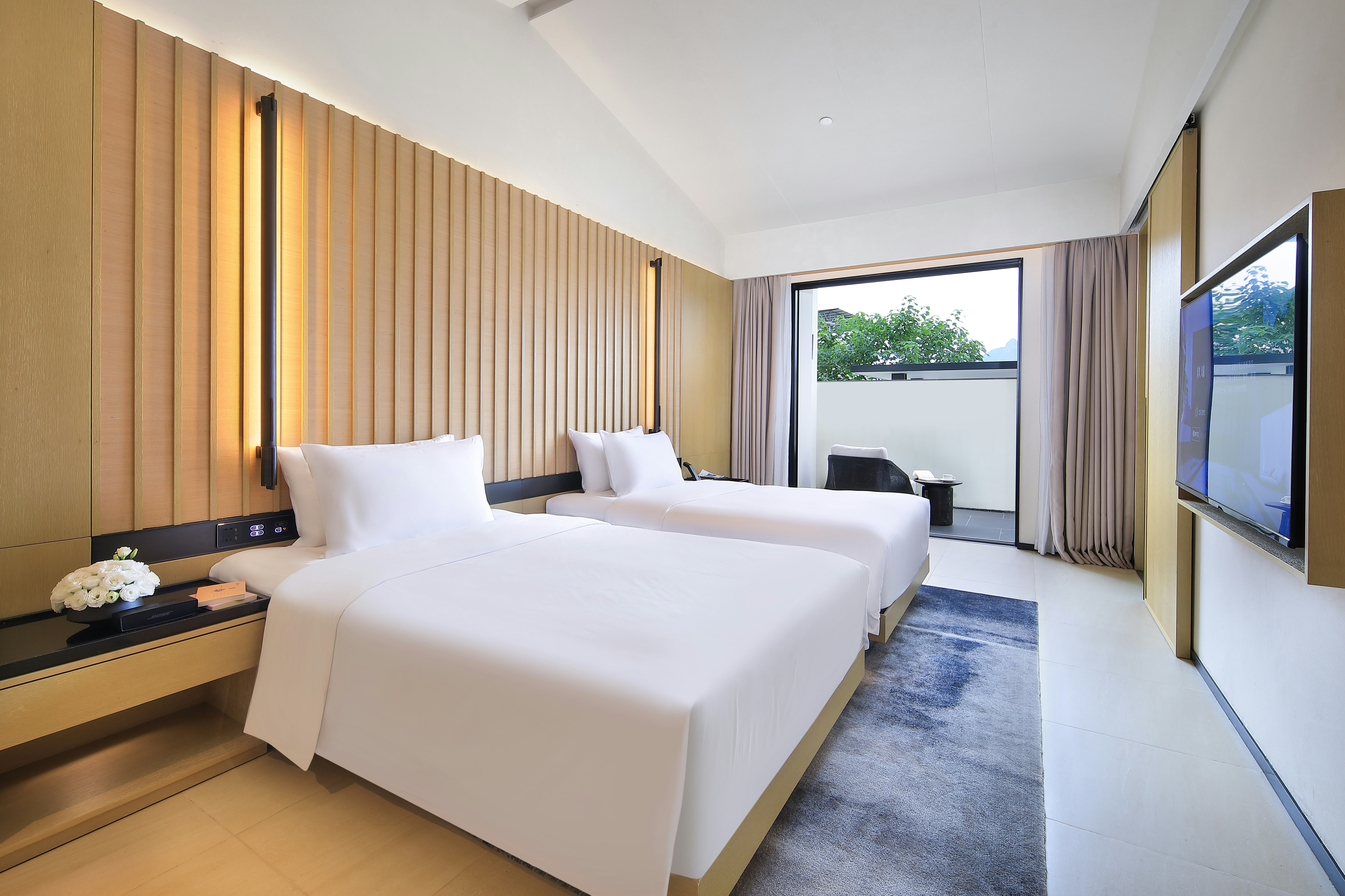 Courtyard Twin Room Interior