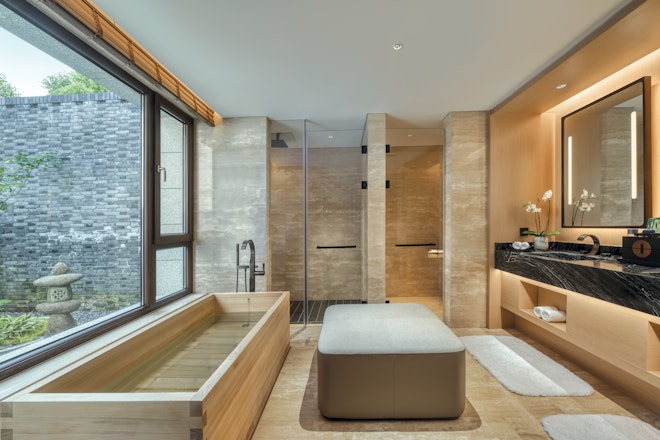 Lake View Mountain Stay One Room Villa - Bathroom