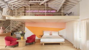 Suite Cima Rosa - Bedroom & Living Area