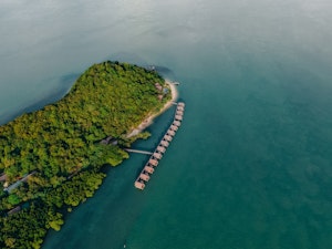 Telunas Private Island - Aerial