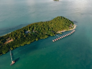 Telunas Private Island - Aerial