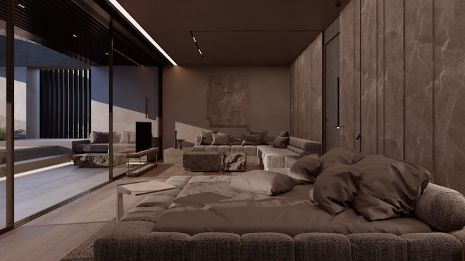 The Penthouse Living Area