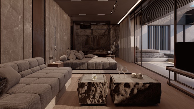 The Penthouse - Living Area