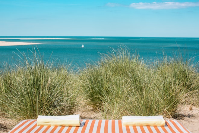 Sunbeds with Ocean View