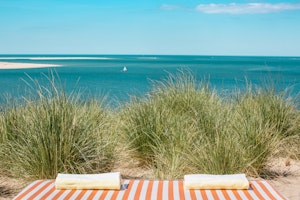Sunbeds with Ocean View