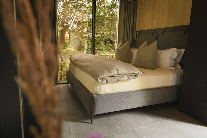 Creekside Glass Cabin - Bedroom
