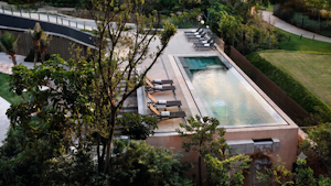Hotel Exterior with overview of Adult Pool