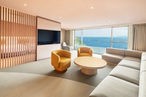 Grandbach Deluxe Triple with Indoor Bath - Living Area