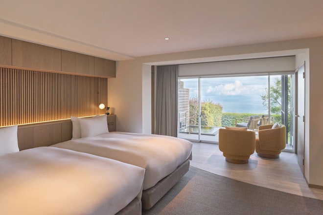 Twin Room with Open-Air Bath - Bedroom