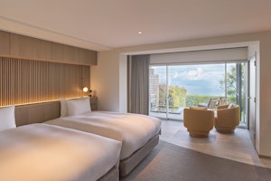 Twin Room with Open-Air Bath - Bedroom
