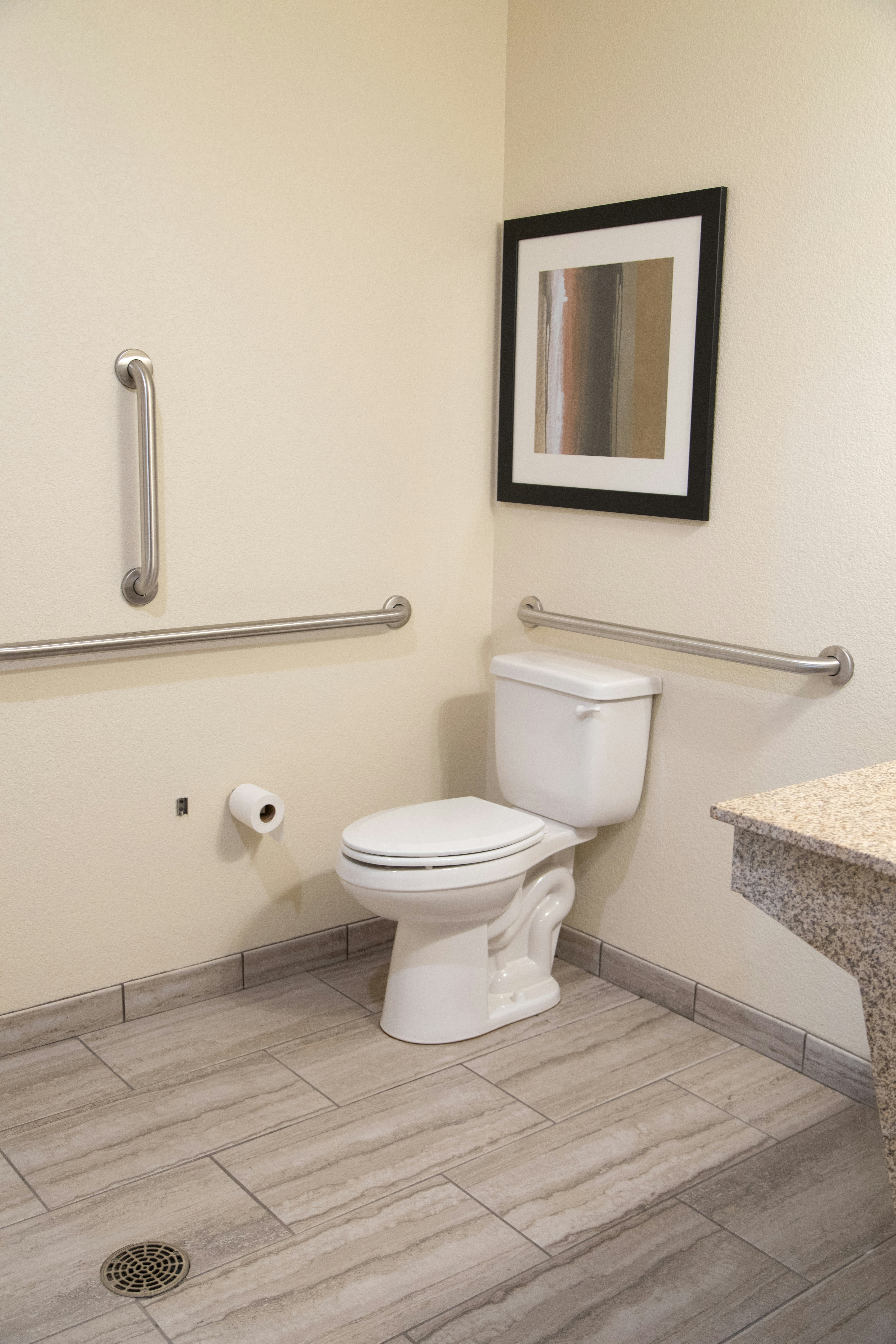 Accessible Single King Extended Stay Suite Non-Smoking with Audible/Visual Alert