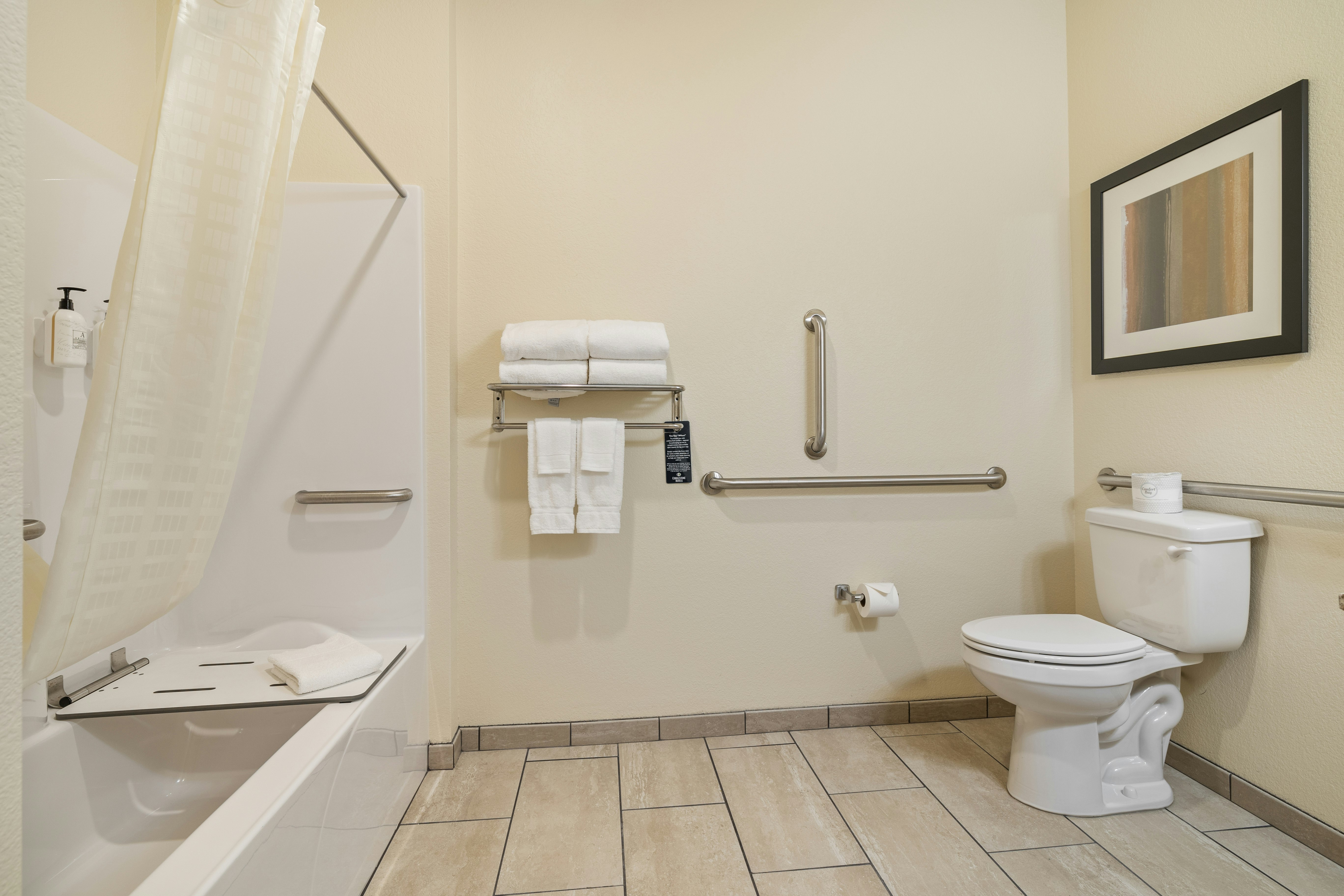 Accessible Single King Studio Non-Smoking with Audible/Visual Alert