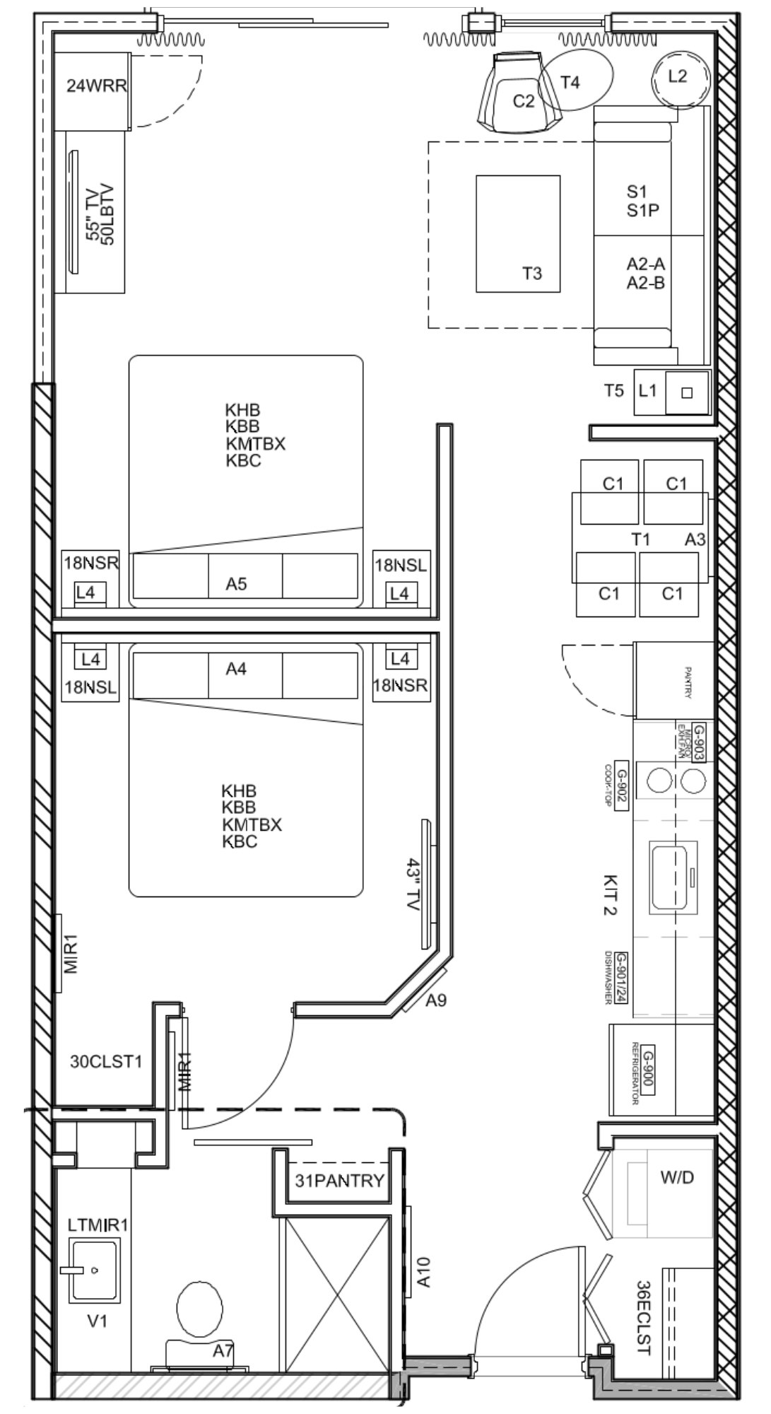 Two King Suite with Sleeper Sofa