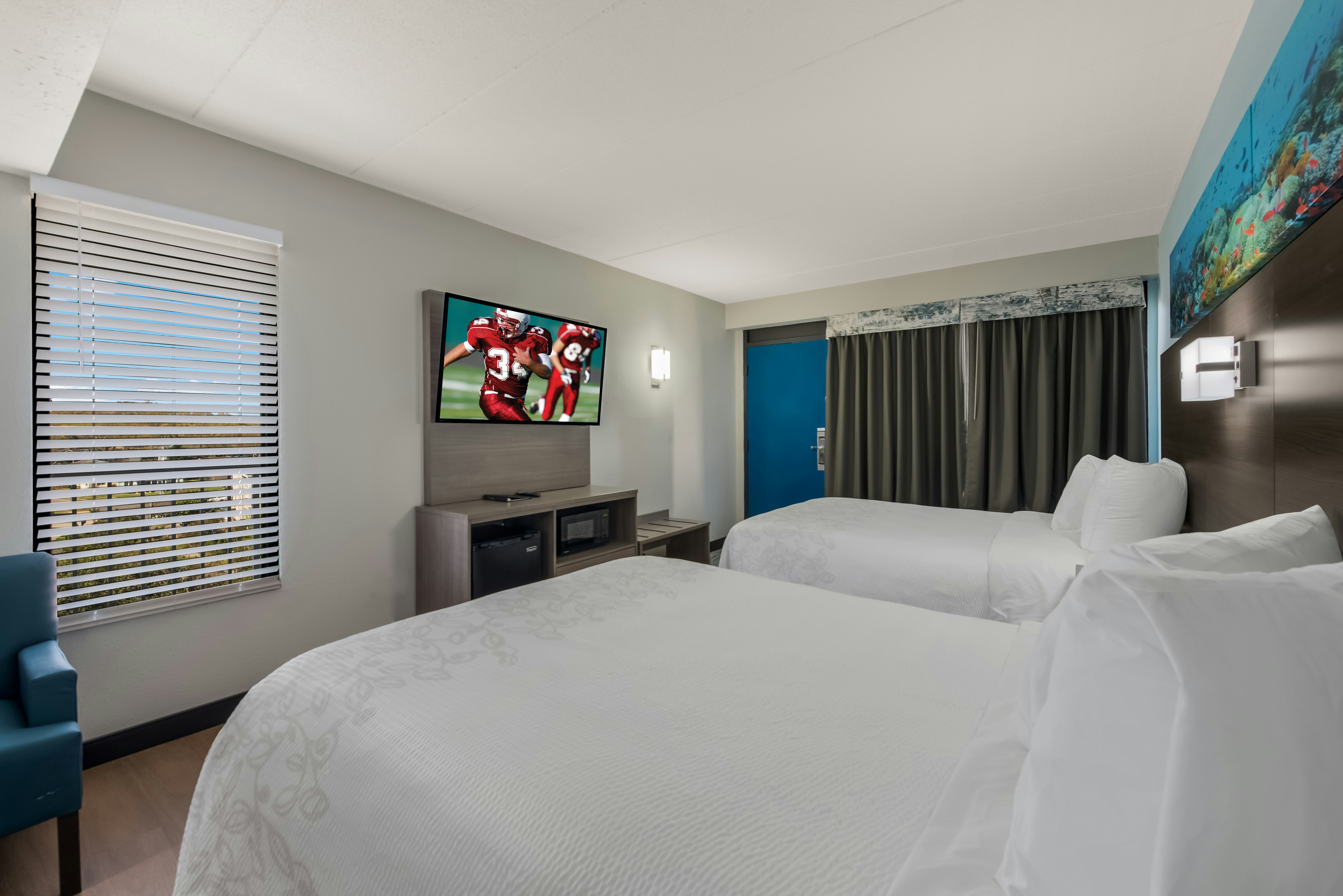 Superior 2 Full Beds with Pool View Smoke Free
